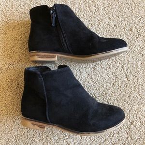 Cat & Jack black suede boots - size 10 girls
